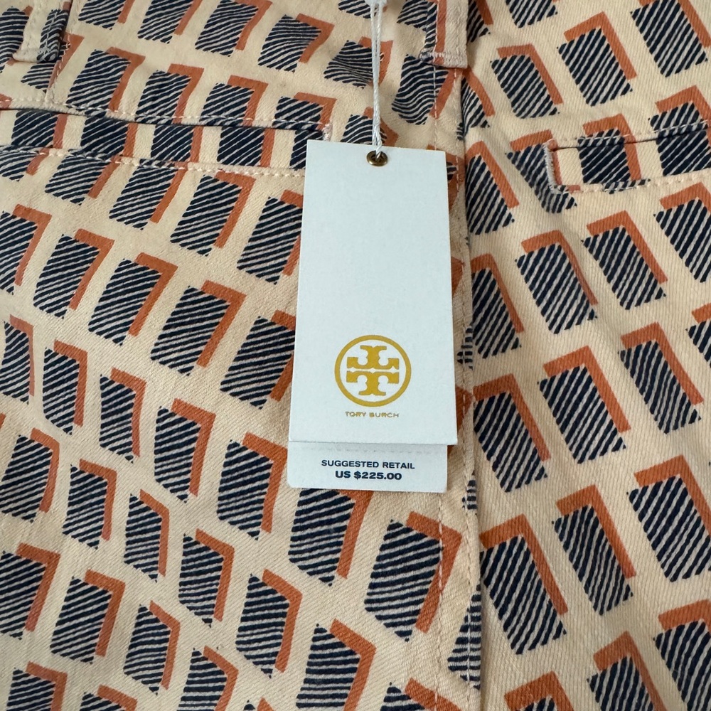 Tory Burch Ankle & Cropped Jeans - Orange and Black - Picture 2 of 8